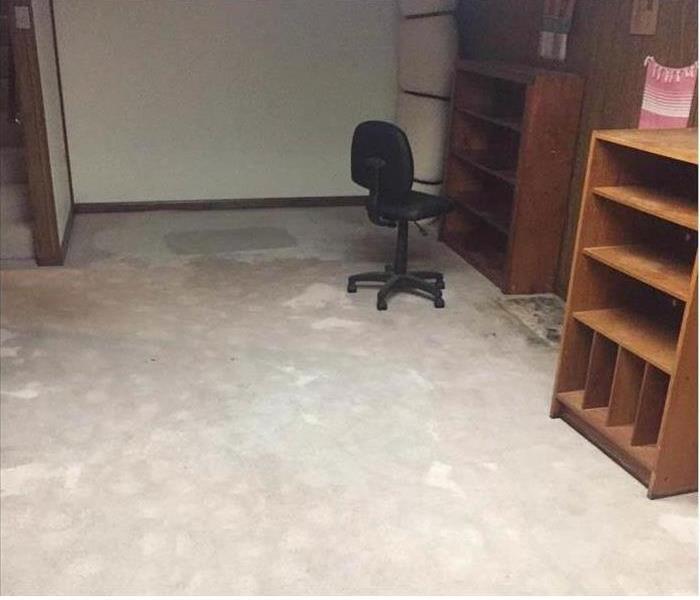 A room after water damage